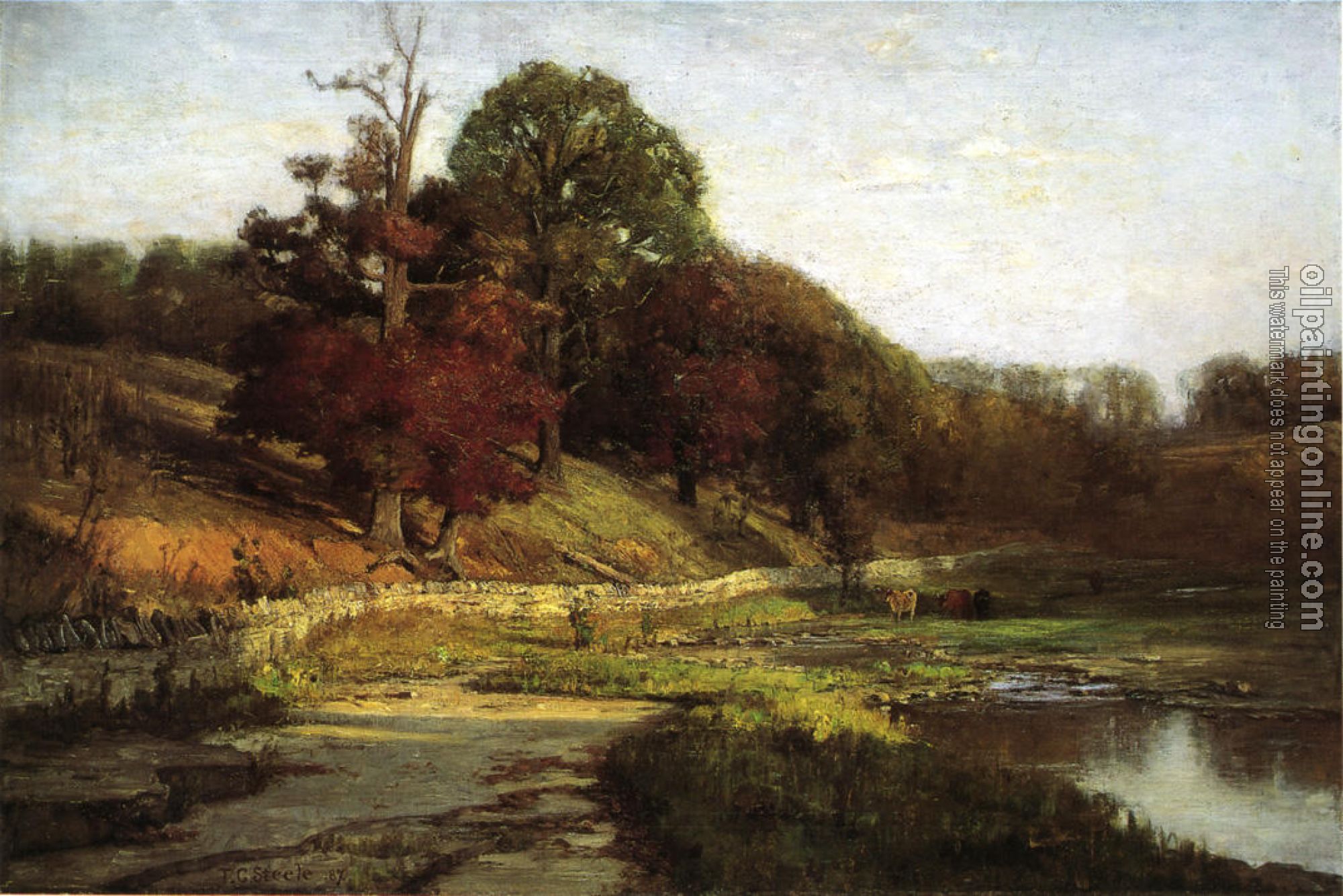 Steele, Theodore Clement - The Oaks of Vernon